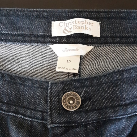 Christopher & Banks Dark Wash Denim Capri … - Picture 4 of 7